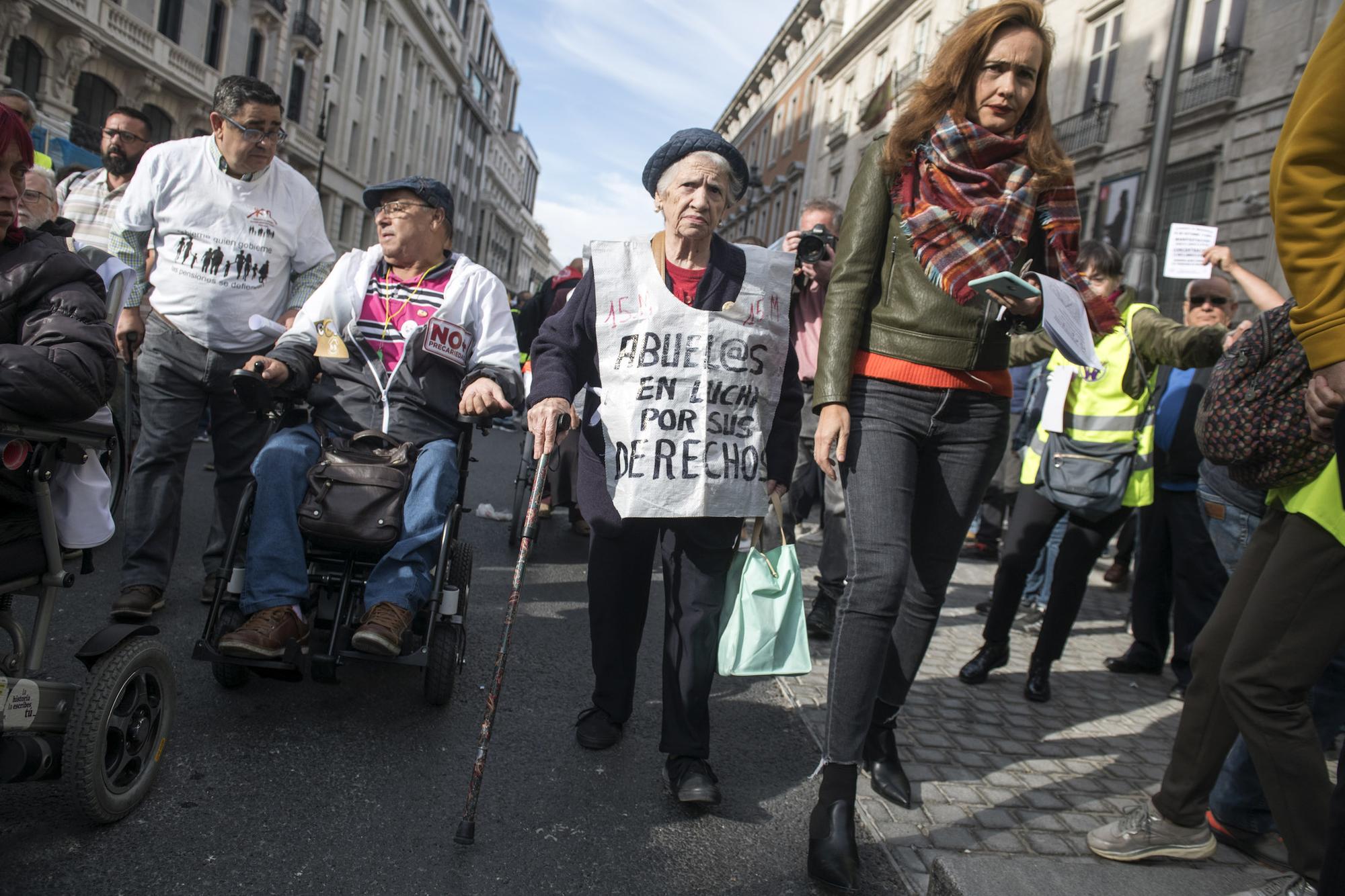 Manifestación Madrid pensionistas Congreso de los Diputados - 5